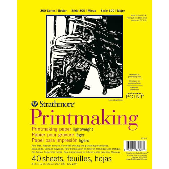 Strathmore® 300 Series Printmaking Lightweight Paper Pad